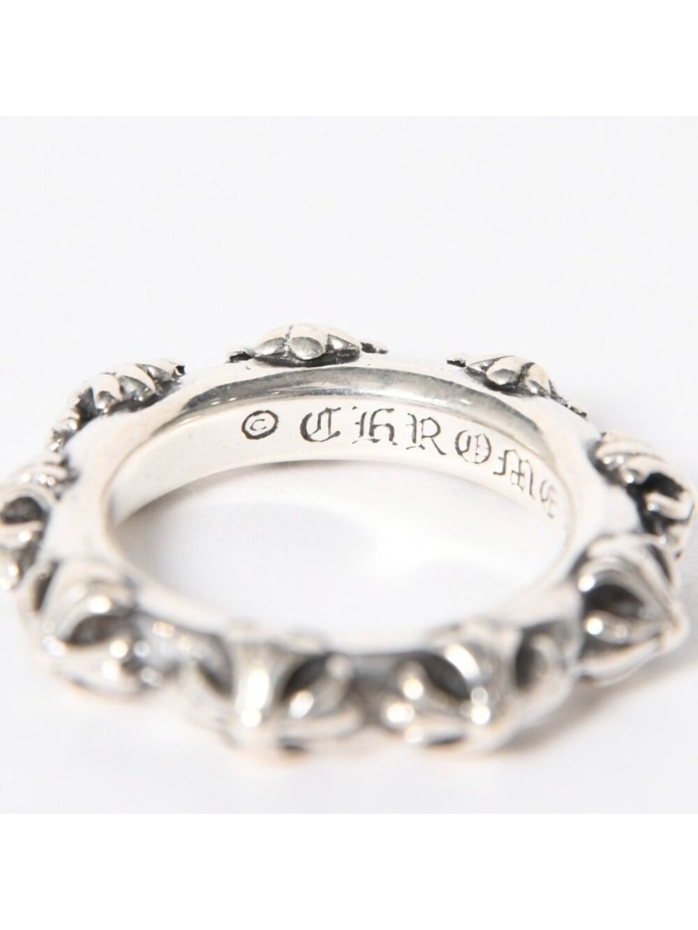 Chrome Hearts Cross Band Ring 925 Sterling Silver - Picture 4 of 7